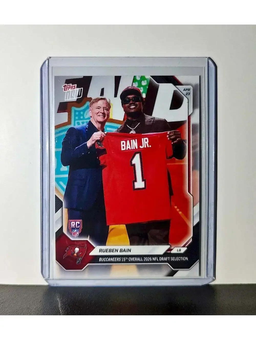 Rueben Bain Jr Rookie 2026 Topps Now Draft Night #RBAI Card Tampa Bay Buccaneers